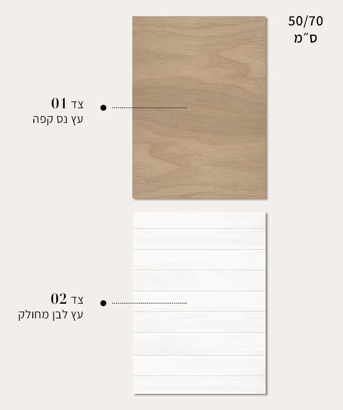 רקע עץ נס קפה ועץ לבן מחולק