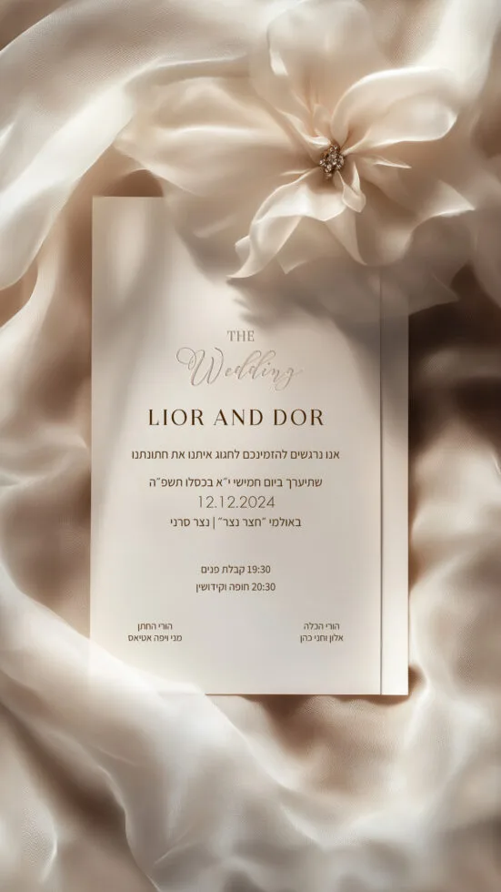 ליאור ודור הזמנה